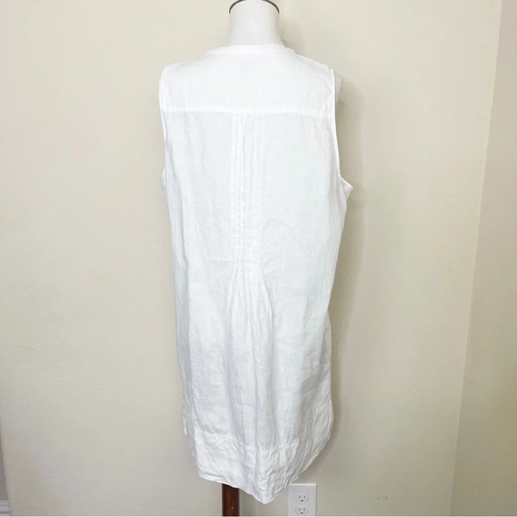 Quince 100% Organic Cotton Gauze Sleeveless Swing Dress Ivory Size Large - Picture 11 of 15